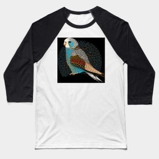 Aboriginal Art Inspired Bird a digital dot art painting Baseball T-Shirt